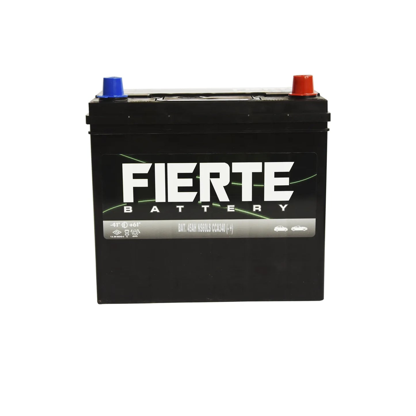 BAT. 45AH FIERTE NS60LS 55B24LS CCA 340 ( - + )