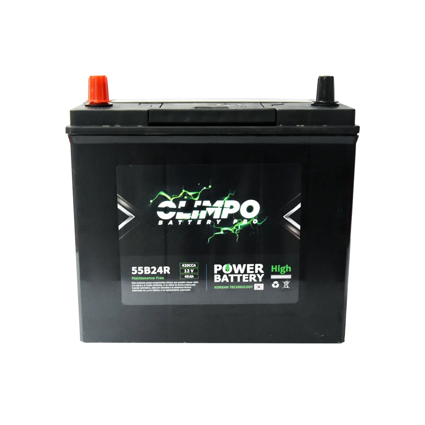 BAT. 45AH OLIMPO NS60 55B24R CCA 420 (+ -) DEL.