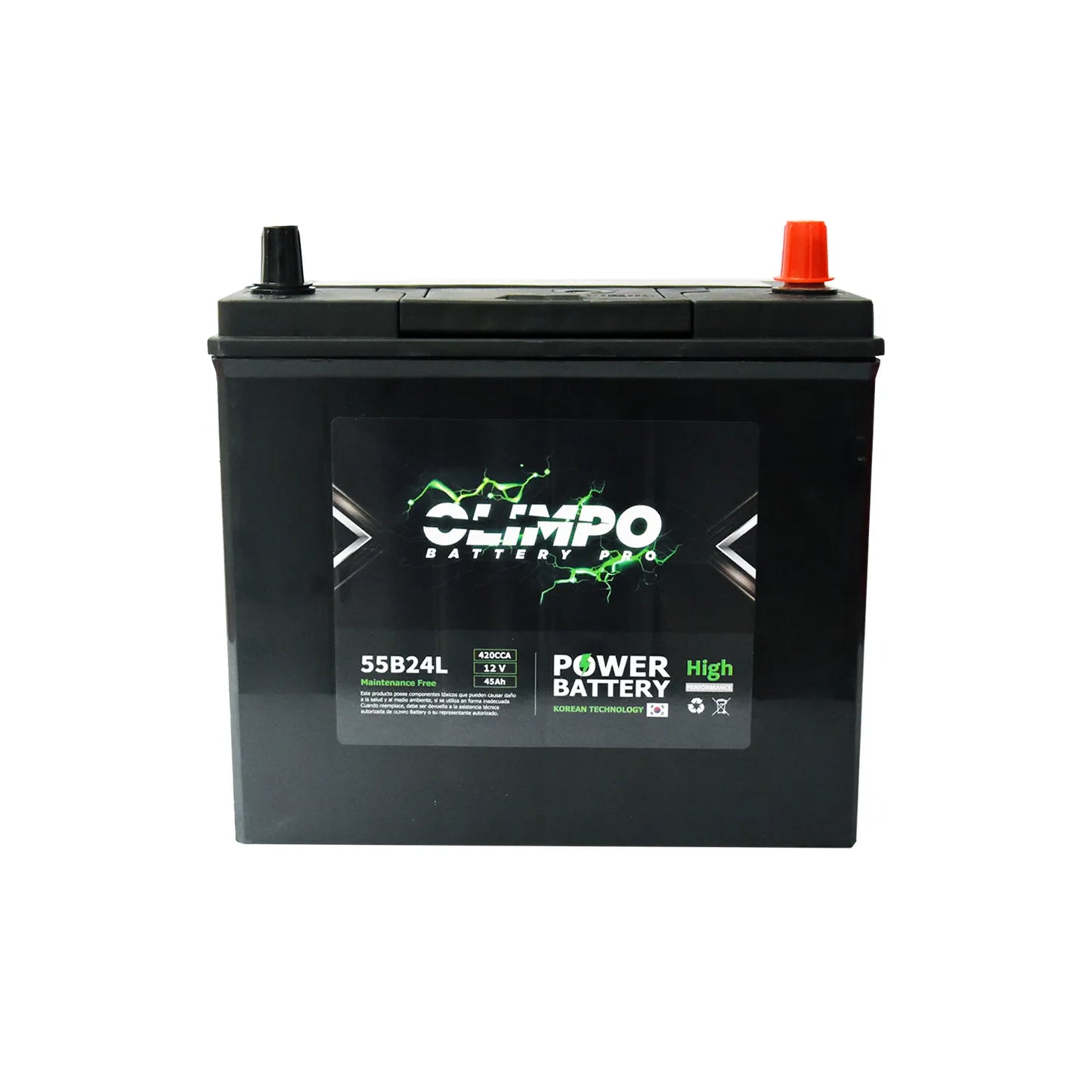 BAT. 45AH OLIMPO NS60L 55B24L CCA 420 (- +) DEL.