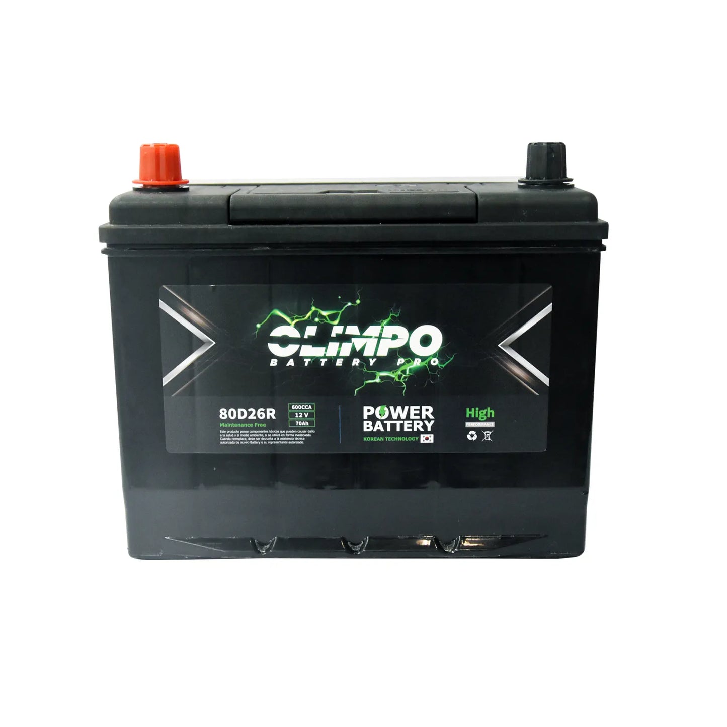 Bat. 70ah Olimpo 80d26r Nx110-5 Cca 600 (+ -)