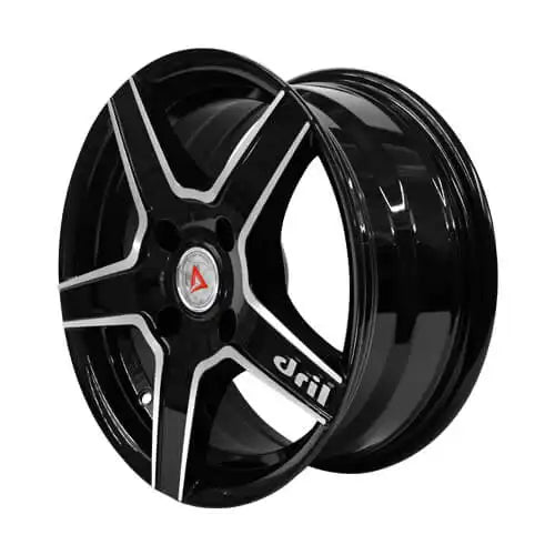 LLANTA 15X6.5 4/114.3 BLACK FACE MACHINED (5274)