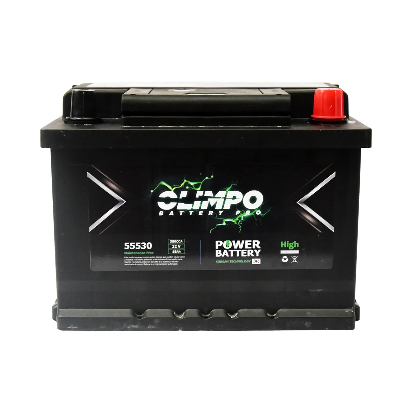 BAT. 55AH OLIMPO 55530 CCA 380 (- +)