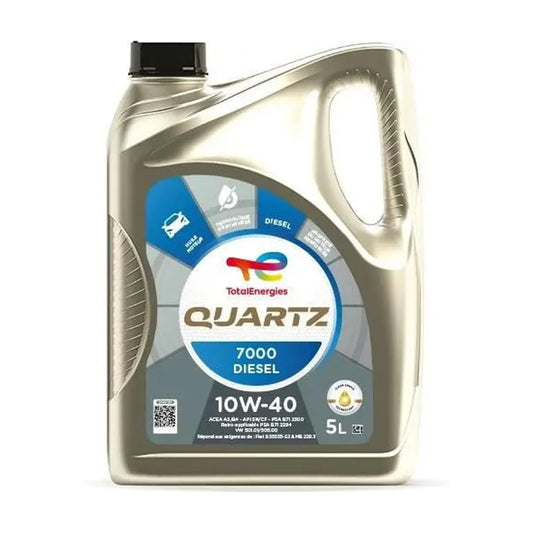 ACEITE 10W40 5LT QUARTZ 7000 DIESEL API SL CF TOTAL UE:3