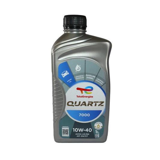 ACEITE 10W40 1LT QUARTZ 7000 API SN CF TOTAL UE:12