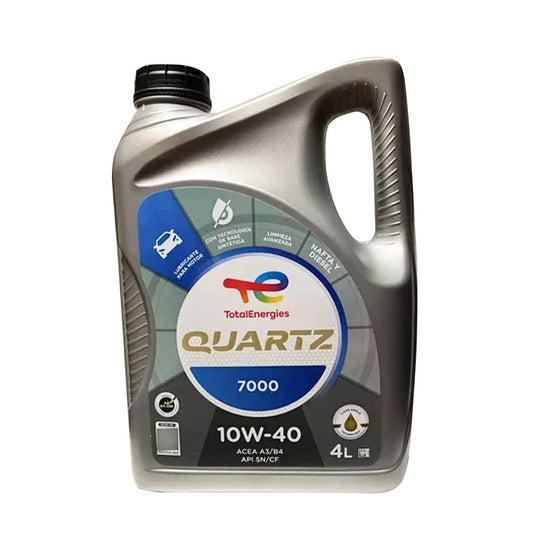 ACEITE 10W40 4LT QUARTZ 7000 API SN CF TOTAL UE:3