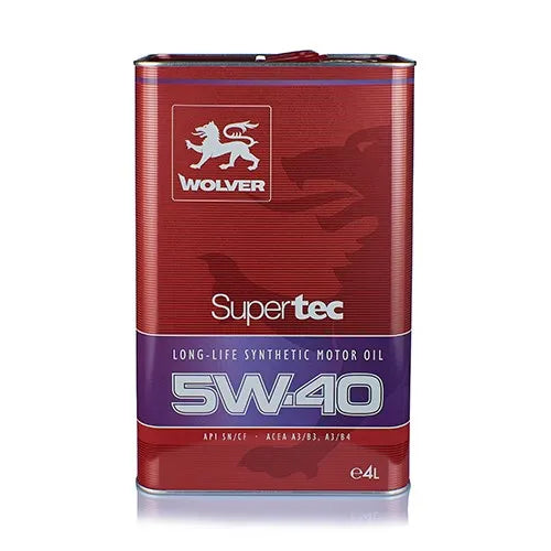 ACEITE 5W40 4LT SUPERTEC API SN CF EC WOLVER UE:4