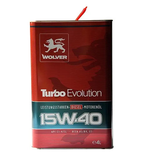 ACEITE 15W40 4LT TURBO EVOLUTION API SL CI4 WOLVER UE:4
