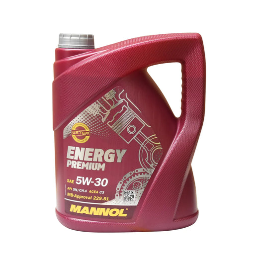 ACEITE 5W30 5LT ENERGY PREMIUM MN7908-20 API SN CH4 ACEA C3 MANNOL UE:4