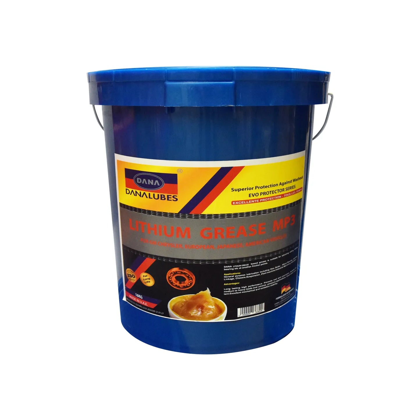 GRASA DE LITIO BLANCA 16KG MP3 DANA UE:1