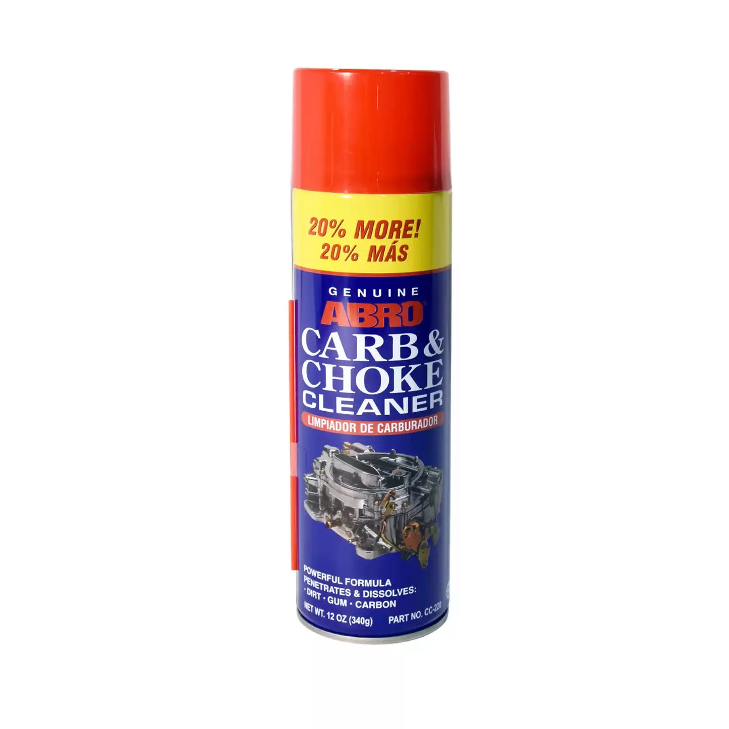 LIMPIADOR CARBURADOR 340GR ABRO UE:12
