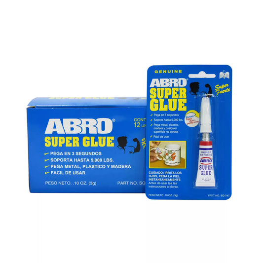 SUPER GLUE 3GR ABRO UE:12