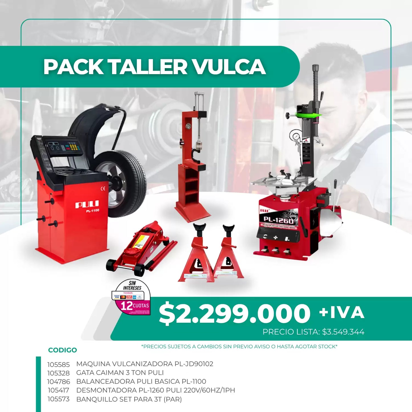 PACK 4 * TALLER VULCA *