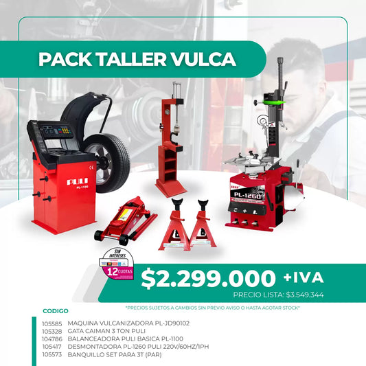 PACK 4 * TALLER VULCA *
