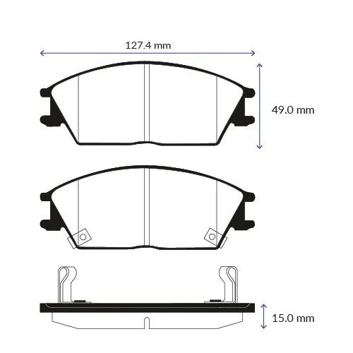 PASTILLA FRENOS HYUNDAI ACCENT PRIME / GETZ / EON