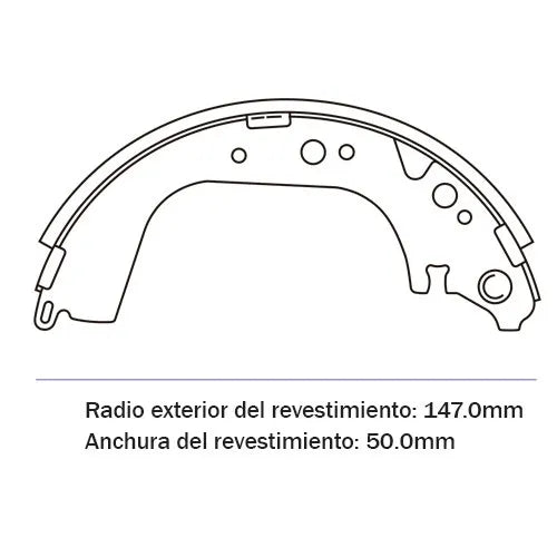 JUEGO PATINES TOYOTA HILUX / RZN168 TRASEROS (SMA1